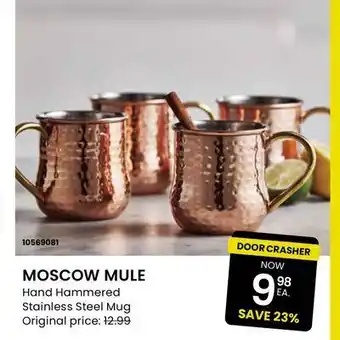 Stokes Moscow mule hand hammered stainless steel mug offer