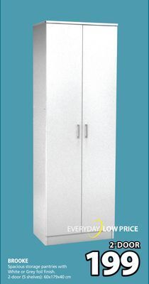 JYSK Brooke spacious storage pantries offer
