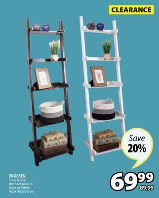JYSK Engeren 5-tier ladder shelf offer