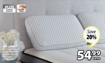 JYSK Gel gusset pillow offer