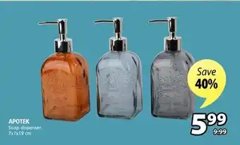 JYSK Apotek soap dispenser offer