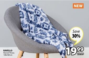 JYSK Ravello flannel throw offer