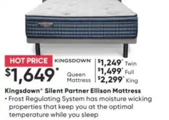 Kingsdown silent partner sales