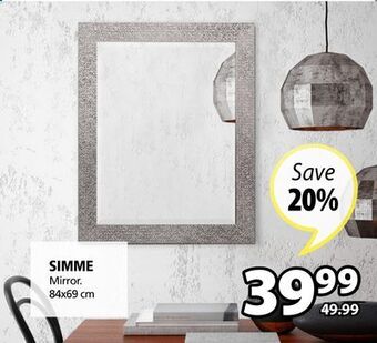 JYSK Simme mirror offer