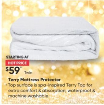 Sleep Country Terry mattress protector offer