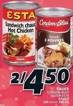 IGA Cordon Bleu or Esta Sauce 398 ml offer