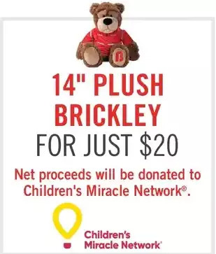 The Brick 14" plush brickley offer