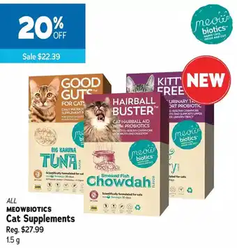 Ren’s Pets Depot Meowbiotics cat supplements offer