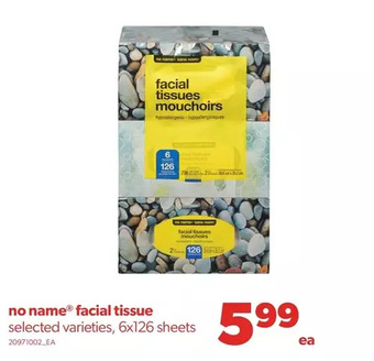 Real Canadian Superstore No name facial tissue offer