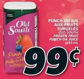 IGA Old South Frozen Fruit Punch or Juice 283 ml offer