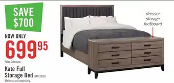 The Brick Kate full storage bed offer