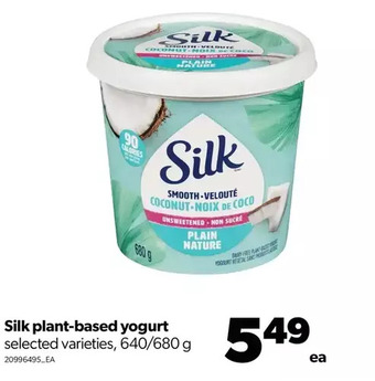 Real Canadian Superstore Silk plant-based yogurt offer