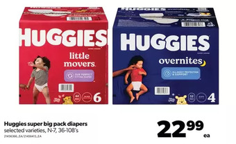Real Canadian Superstore Huggies super big pack diapers offer