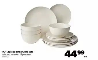 Real Canadian Superstore Pc 12 piece dinnerware sets offer