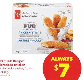 Real Canadian Superstore Pc pub recipe breaded chicken offer