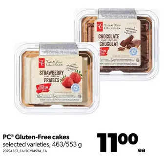 Real Canadian Superstore Pc gluten-free cakes offer