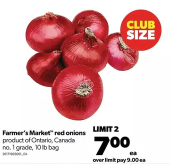 Real Canadian Superstore Farmer's market red onions offer