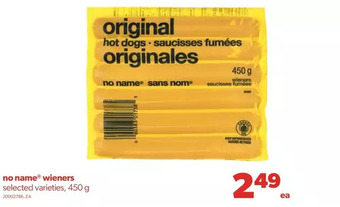 Real Canadian Superstore No name wieners offer