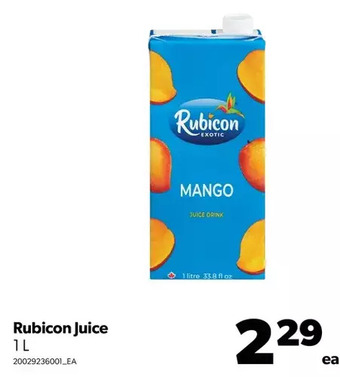 Real Canadian Superstore Rubicon juice offer