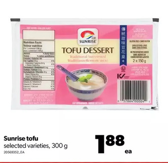 Real Canadian Superstore Sunrise tofu offer
