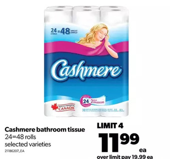Real Canadian Superstore Cashmere bathroom tissue offer