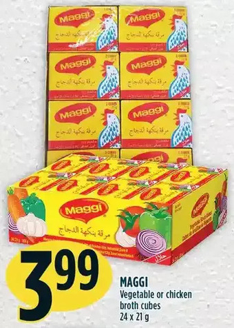 Marché Adonis Maggi vegetable or chicken broth cubes offer