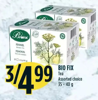 Marché Adonis Bio fix tea offer