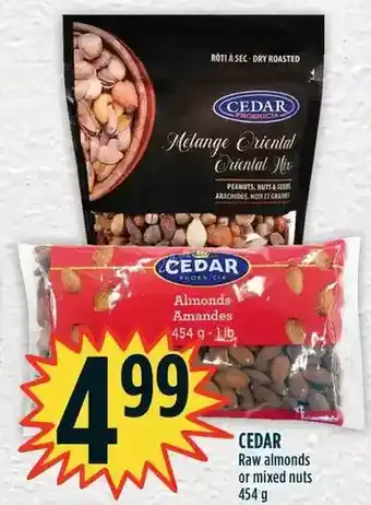 Marché Adonis Cedar raw almonds or mixed nuts offer
