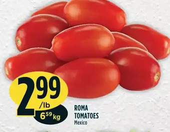 Marché Adonis Roma tomatoes offer