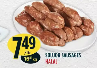 Marché Adonis Soujok sausages offer