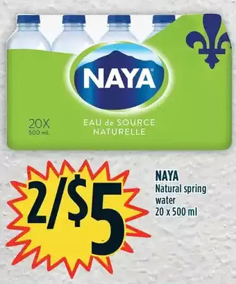 Marché Adonis Naya natural spring water offer