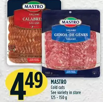 Marché Adonis Mastro cold cuts offer