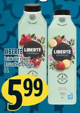 Marché Adonis Liberte drinkable yogurt offer