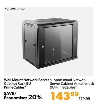 Shopper+ Wall mount network server cabinet rack 9u primecables offer