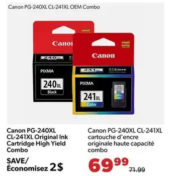 Shopper+ Canon pg-240xl cl-241xl original ink cartridge high yield offer