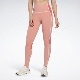 Reebok Lux high-waisted colorblock leggings offer