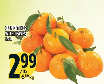 Marché Adonis Clementines with leaves offer