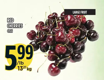 Marché Adonis Red cherries offer