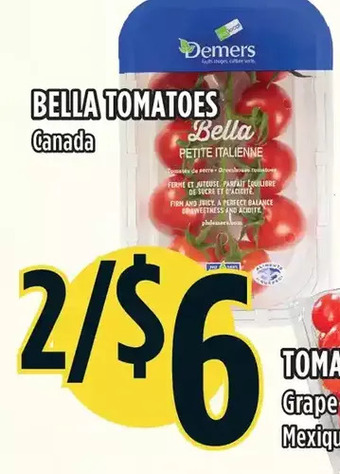Marché Adonis Bella tomatoes offer