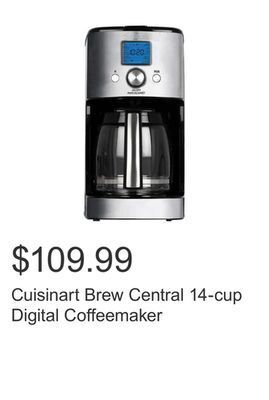 Costco Cuisinart brew central 14-cup digital coffeemaker offer