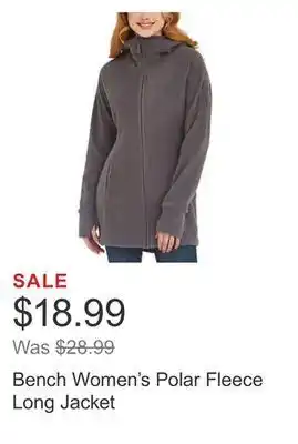 Costco Bench women's polar fleece long jacket offer