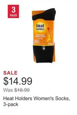 Costco Heat holders women's socks, 3-pack offer