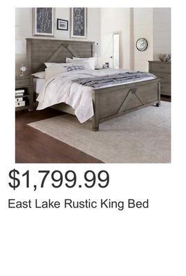 Costco East lake rustic king bed offer
