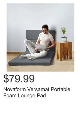 Costco Novaform versamat portable foam lounge pad offer