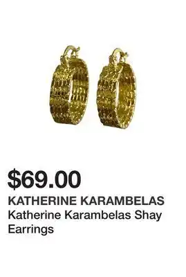 TSC Stores Katherine karambelas shay earrings offer