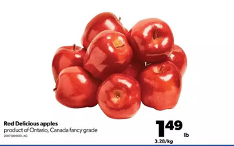 Real Canadian Superstore Red delicious apples offer