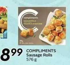 Safeway Compliments sausage rolls offer