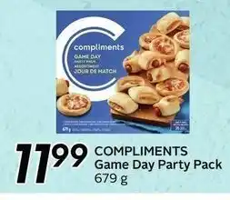 Compliments game day party pack