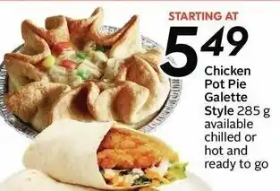 Safeway Chicken pot pie galette style offer