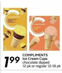 Safeway Compliments ice cream cups offer
